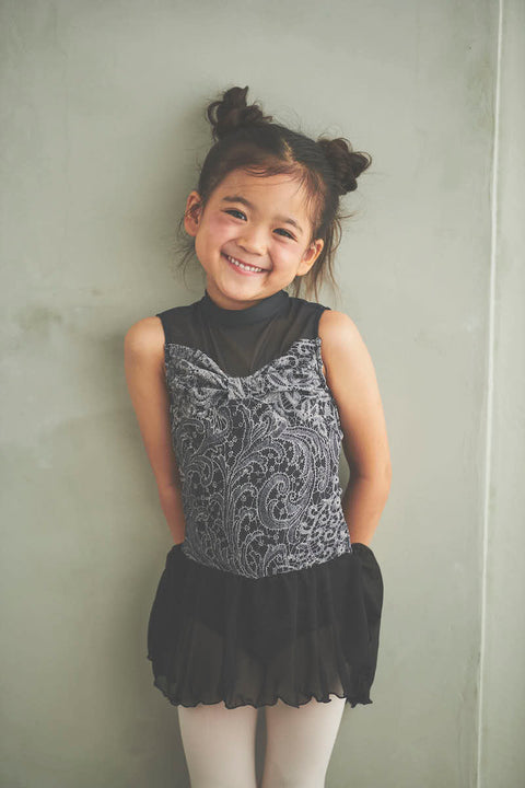 Type Y Neck Ribbon / Eternal Lace Black / Kids / Girl