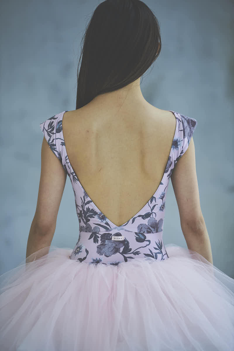 type K boat neck / old flower pink