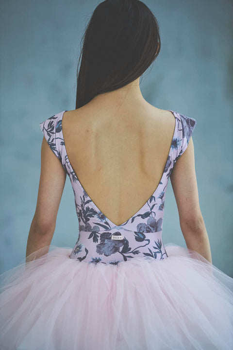 Type K Boat Neck / Vintage Floral Pink