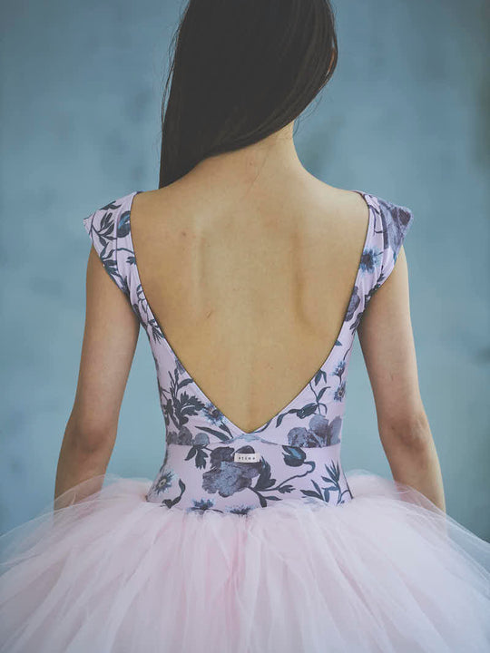 type K boat neck / old flower pink