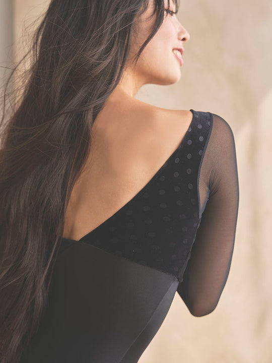 Retune.stina / Walts long / velours dot black