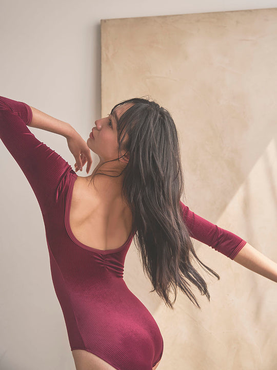 Retune.stina / Nocturne / Ribbed velours Bordeaux