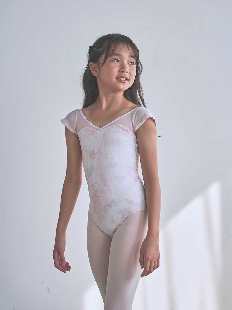 type H half sleeve / Asteria Pearl pink / kids & girl