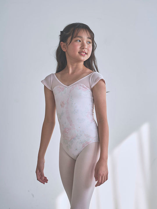 type H half sleeve / Asteria Pearl pink / kids & girl