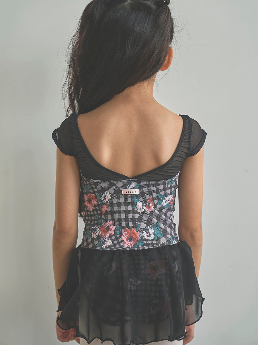 type H half sleeve / Stella charcoal / kids & girl