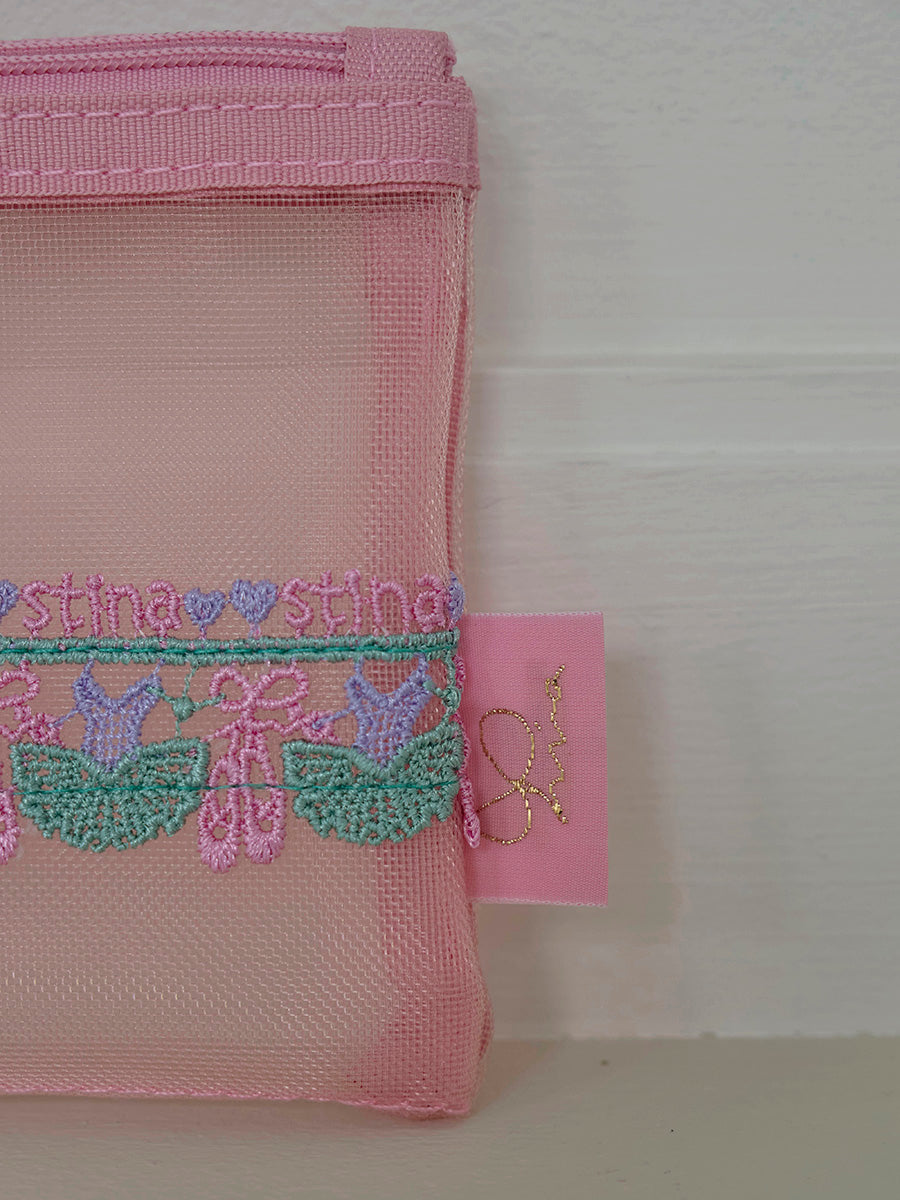 近沢レース店 × stina mini pouch