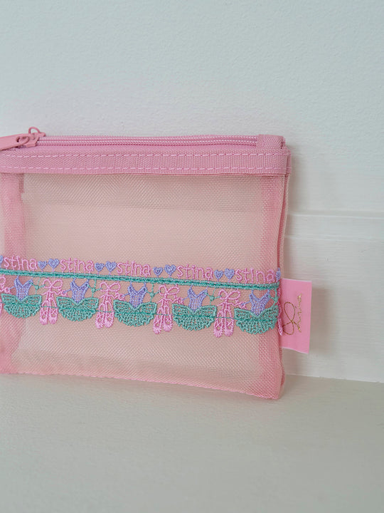 近沢レース店 × stina mini pouch