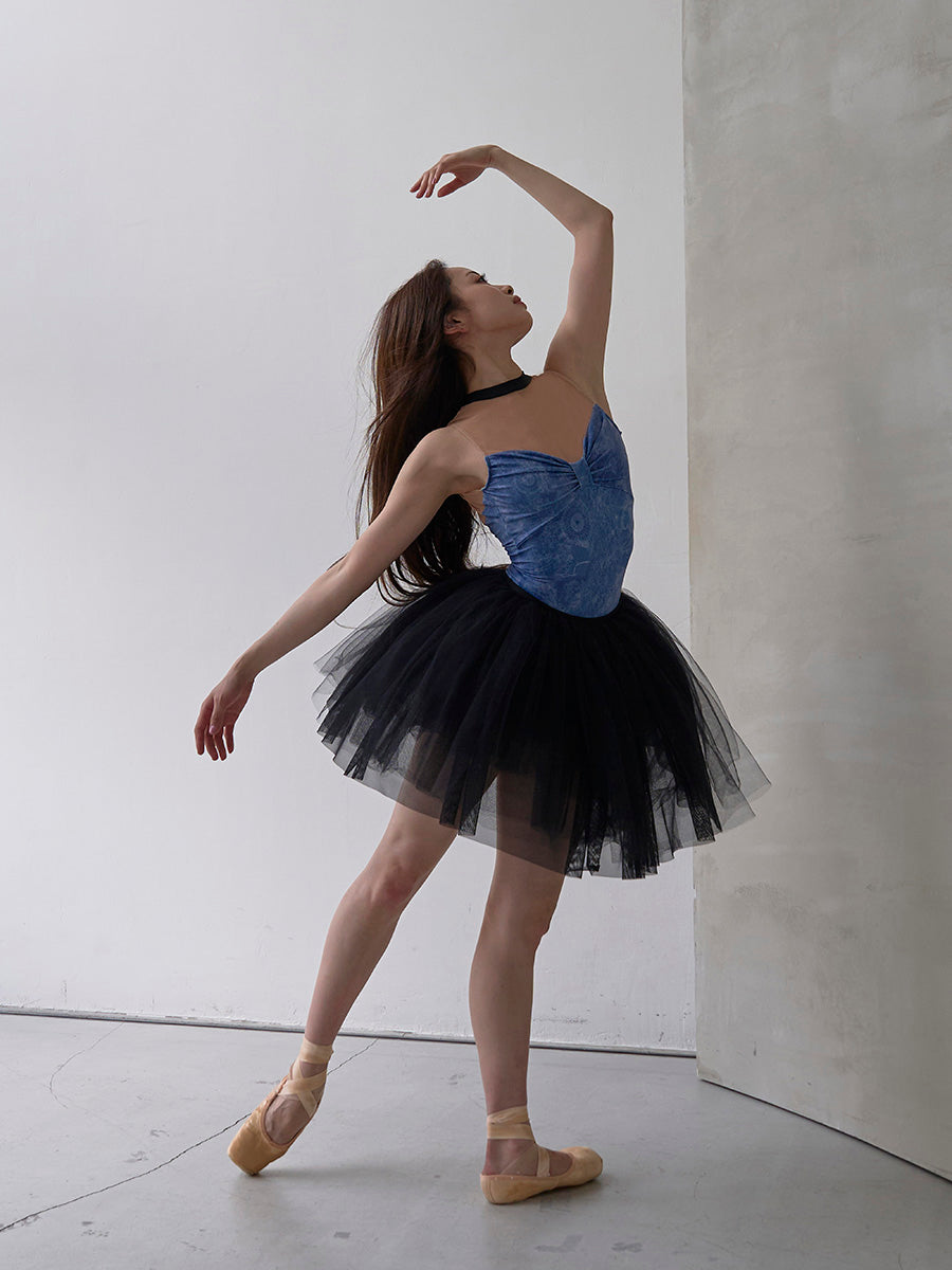 type Y neck ribbon / Atlas blue