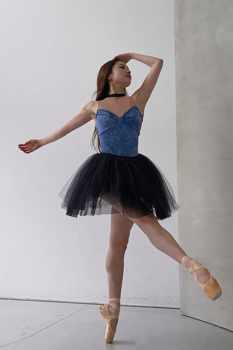 type Y neck ribbon / Atlas blue