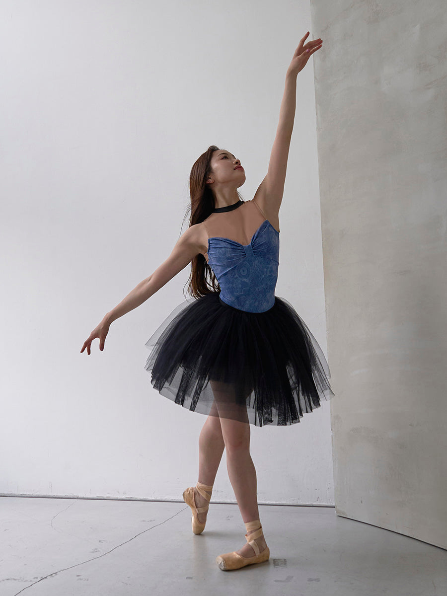 type Y neck ribbon / Atlas blue