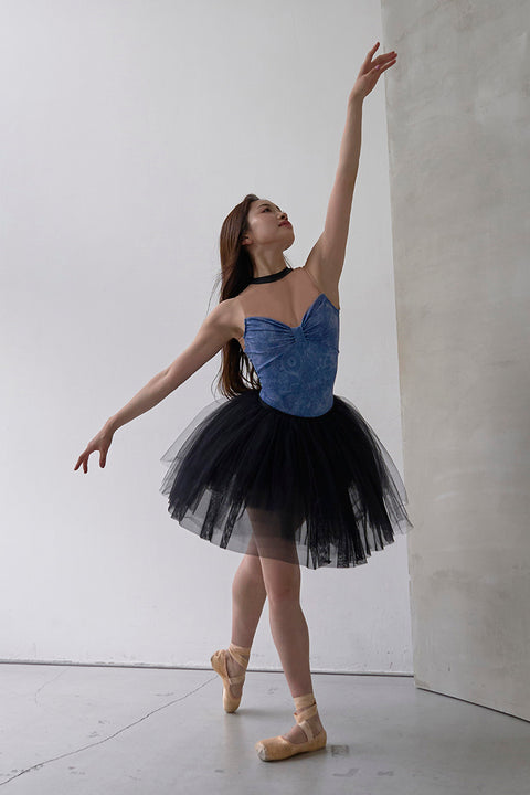 type Y neck ribbon / Atlas blue