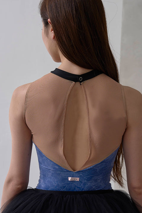 type Y neck ribbon / Atlas blue