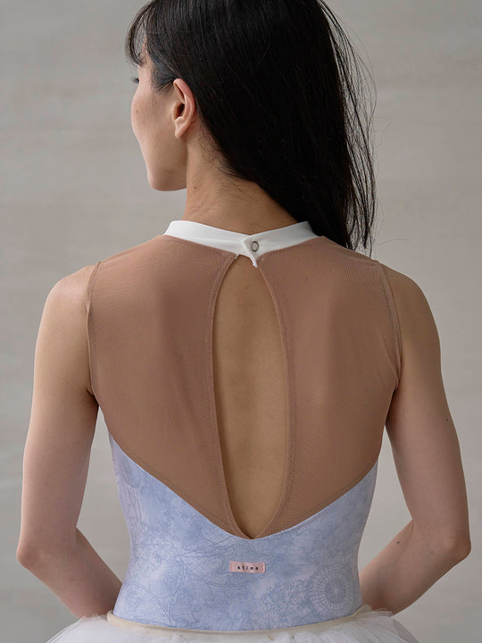 type Y neck ribbon / Atlas white