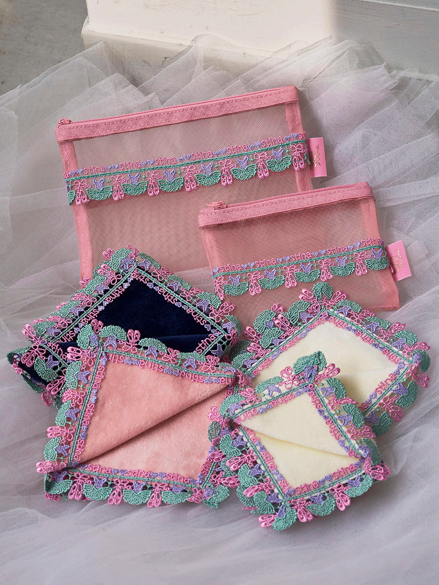 近沢レース店 × stina mini pouch