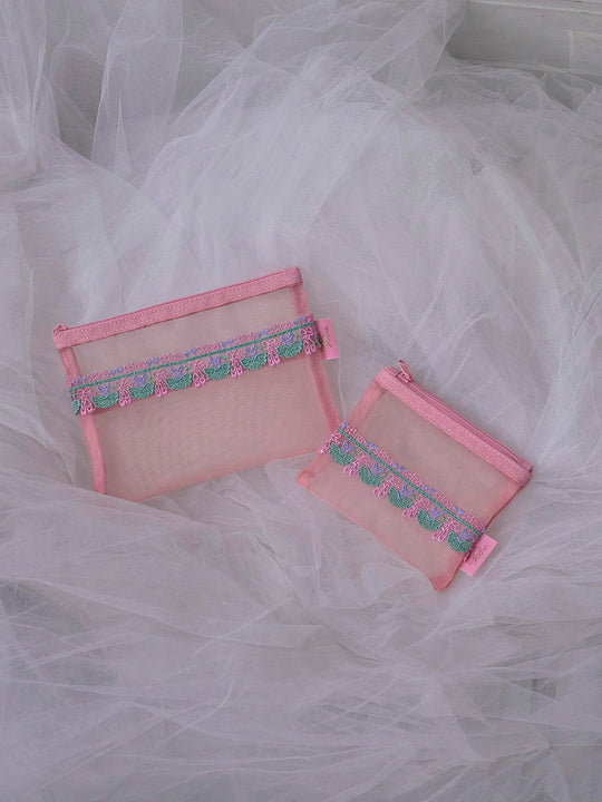 近沢レース店 × stina mini pouch