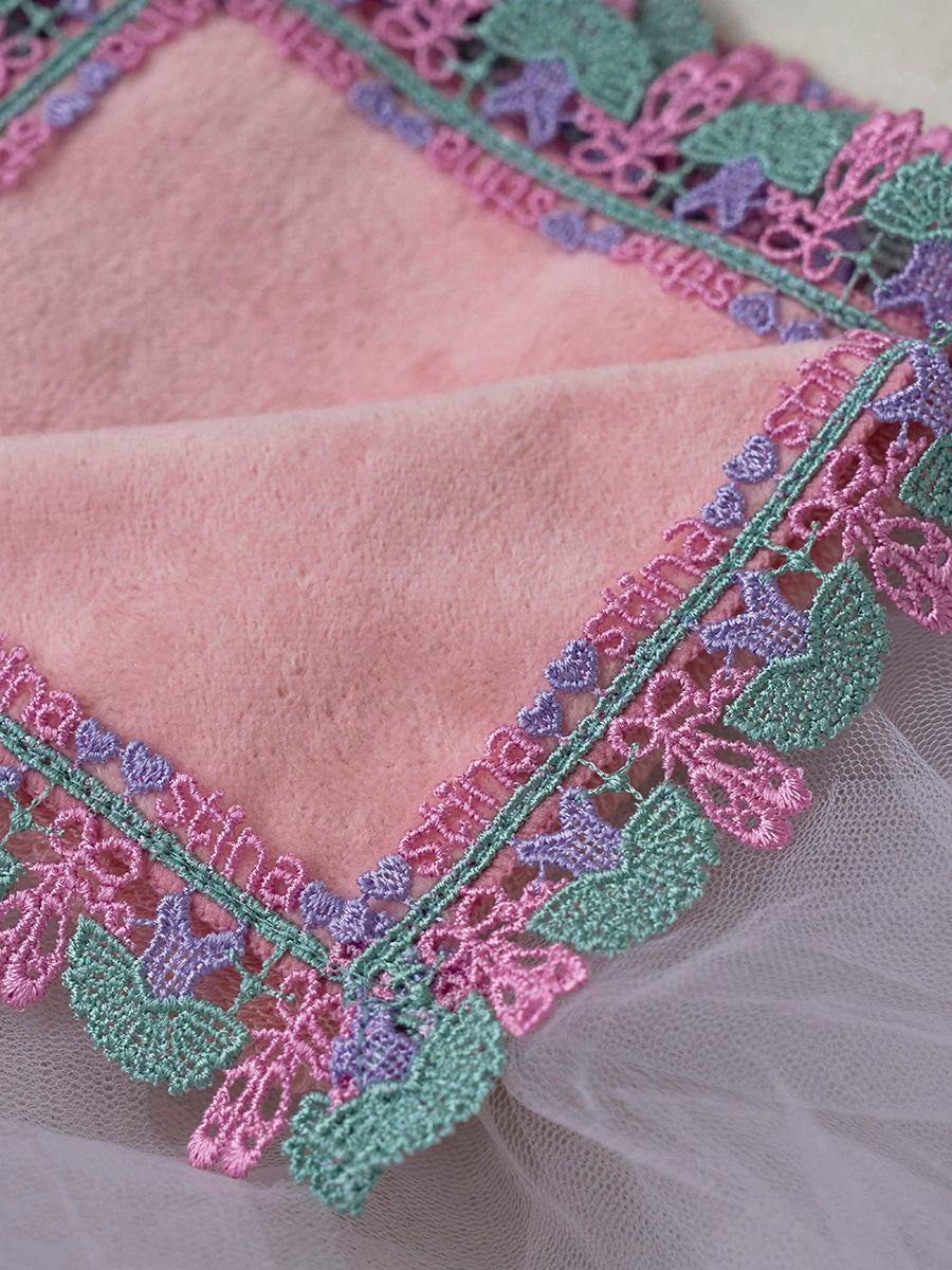 近沢レース店 × stina leotard handkerchief peach mini