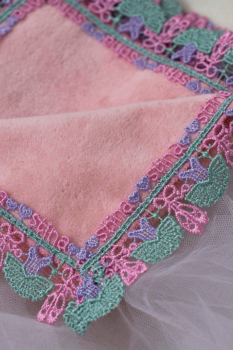 Chikazawa Lace Co. × stina Ballerina Handkerchief Peach Mini