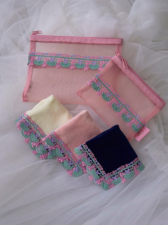 近沢レース店 × stina mini pouch