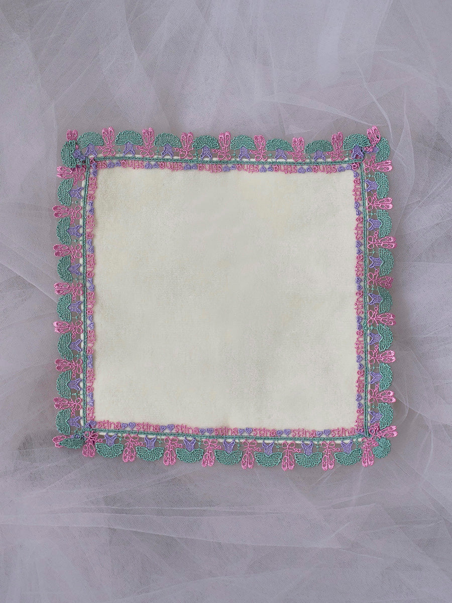 近沢レース店 × stina leotard handkerchief cream mini