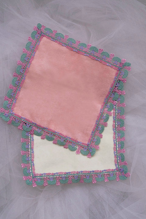 Chikazawa Lace Co. × stina Ballerina Handkerchief (Peach)
