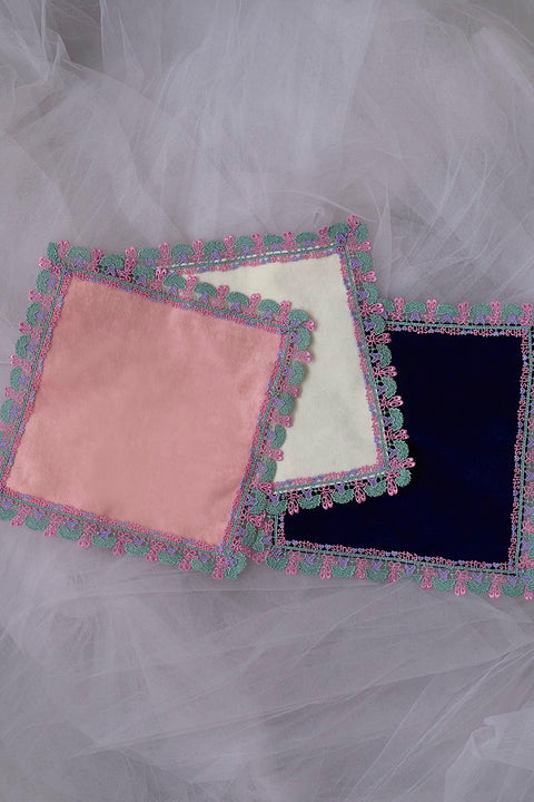 Chikazawa Lace Co. × stina Ballerina Handkerchief (Navy Mini)
