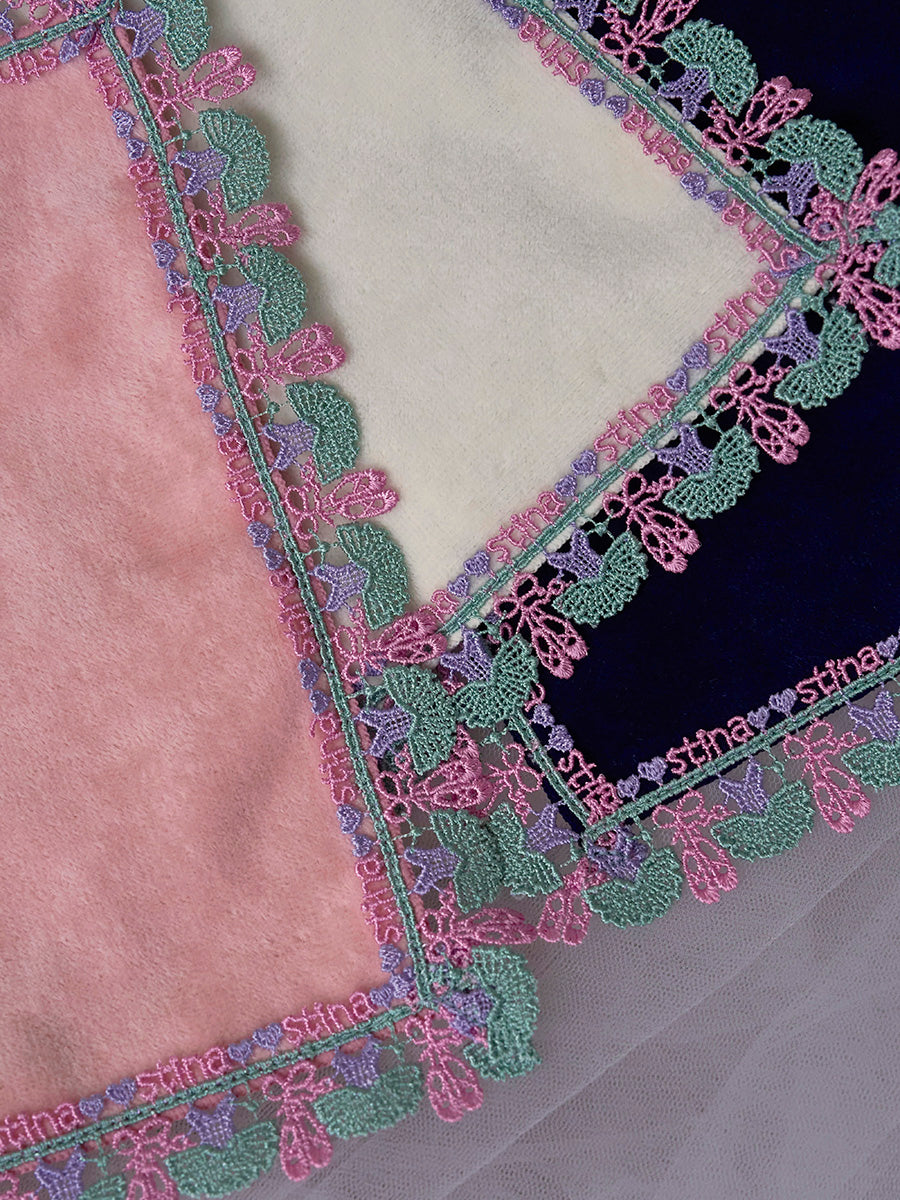 近沢レース店 × stina leotard handkerchief peach mini