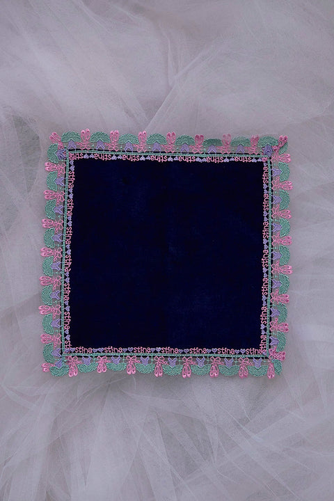 Chikazawa Lace Co. × stina Ballerina Handkerchief (Navy Mini)