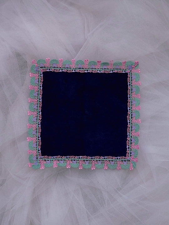 近沢レース店 × stina    leotard handkerchief navy mini