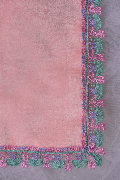 Chikazawa Lace Co. × stina Ballerina Handkerchief Peach Mini