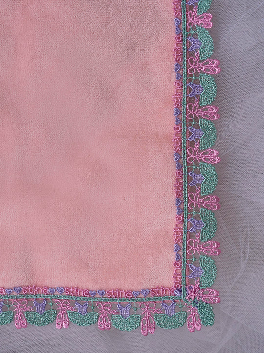 近沢レース店 × stina leotard handkerchief peach mini