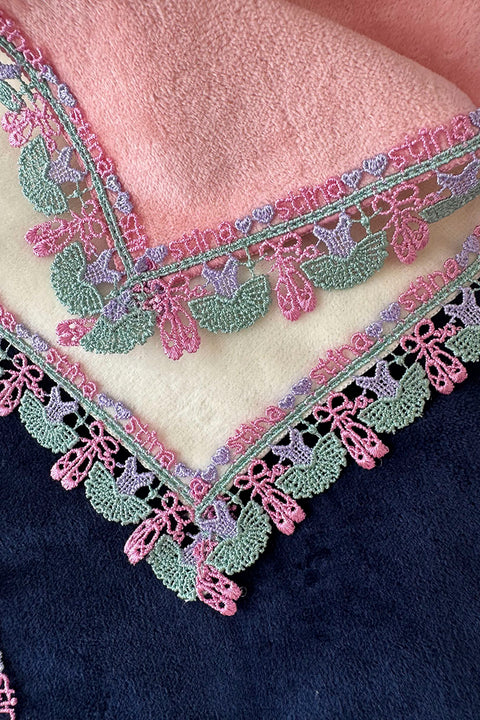 Chikazawa Lace Co. × stina Ballerina Handkerchief (Navy Mini)