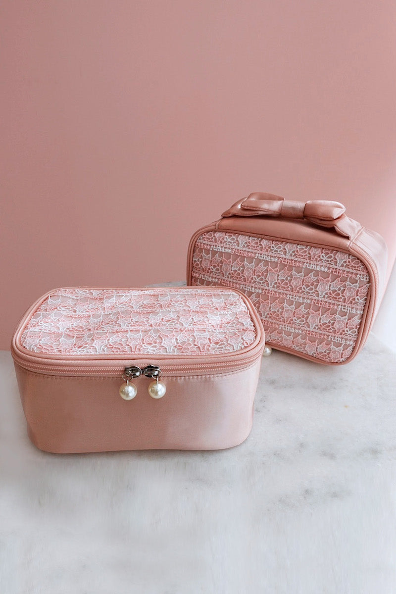 近沢レース店 × stina      leotard vanity pouch
