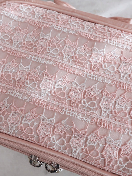 近沢レース店 × stina      leotard vanity pouch