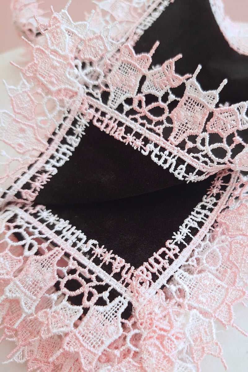 近沢レース店 × stina    leotard handkerchief 【2枚set】/  black-black