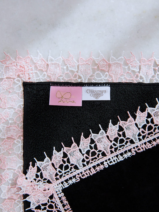 近沢レース店 × stina    leotard handkerchief 【2枚set】/  black-black