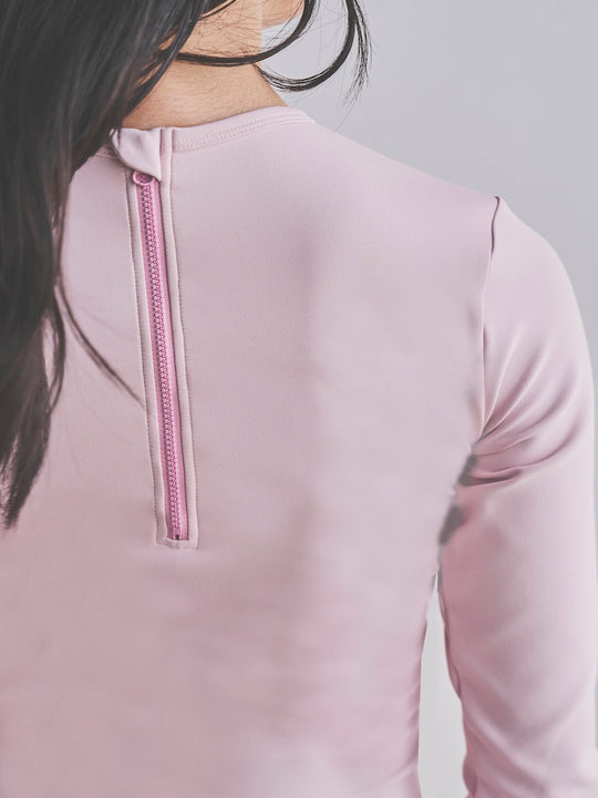 Prelude shirring tops long / dusty pink