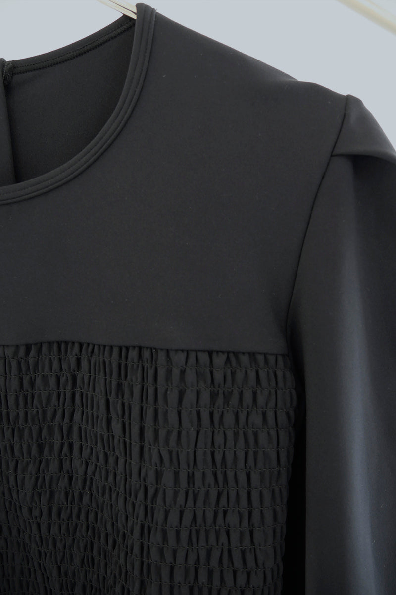 Prelude shirring tops long / black