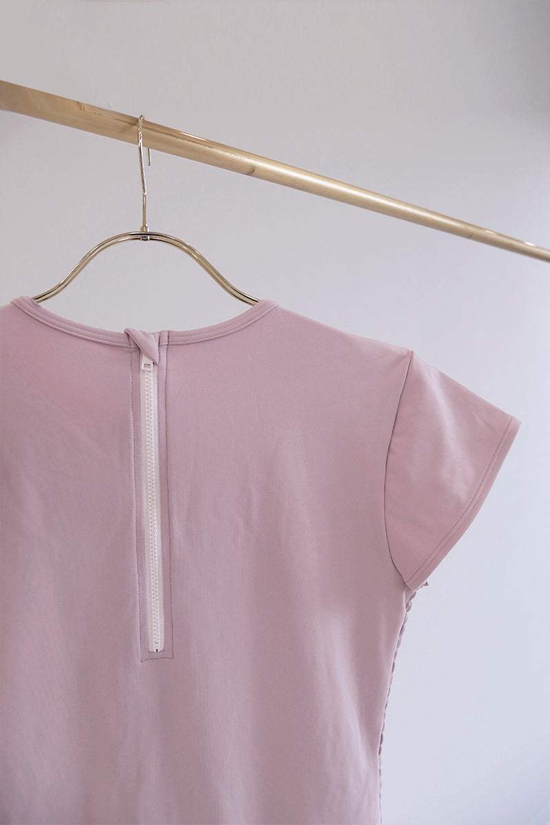 Prelude shirring tops cap / dusty pink