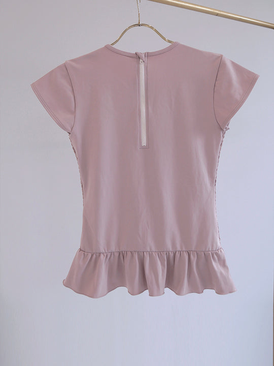 Prelude shirring tops cap / dusty pink