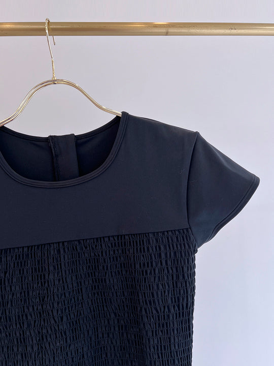 Prelude shirring tops cap / black