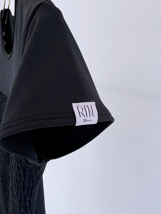 Prelude shirring tops cap / black