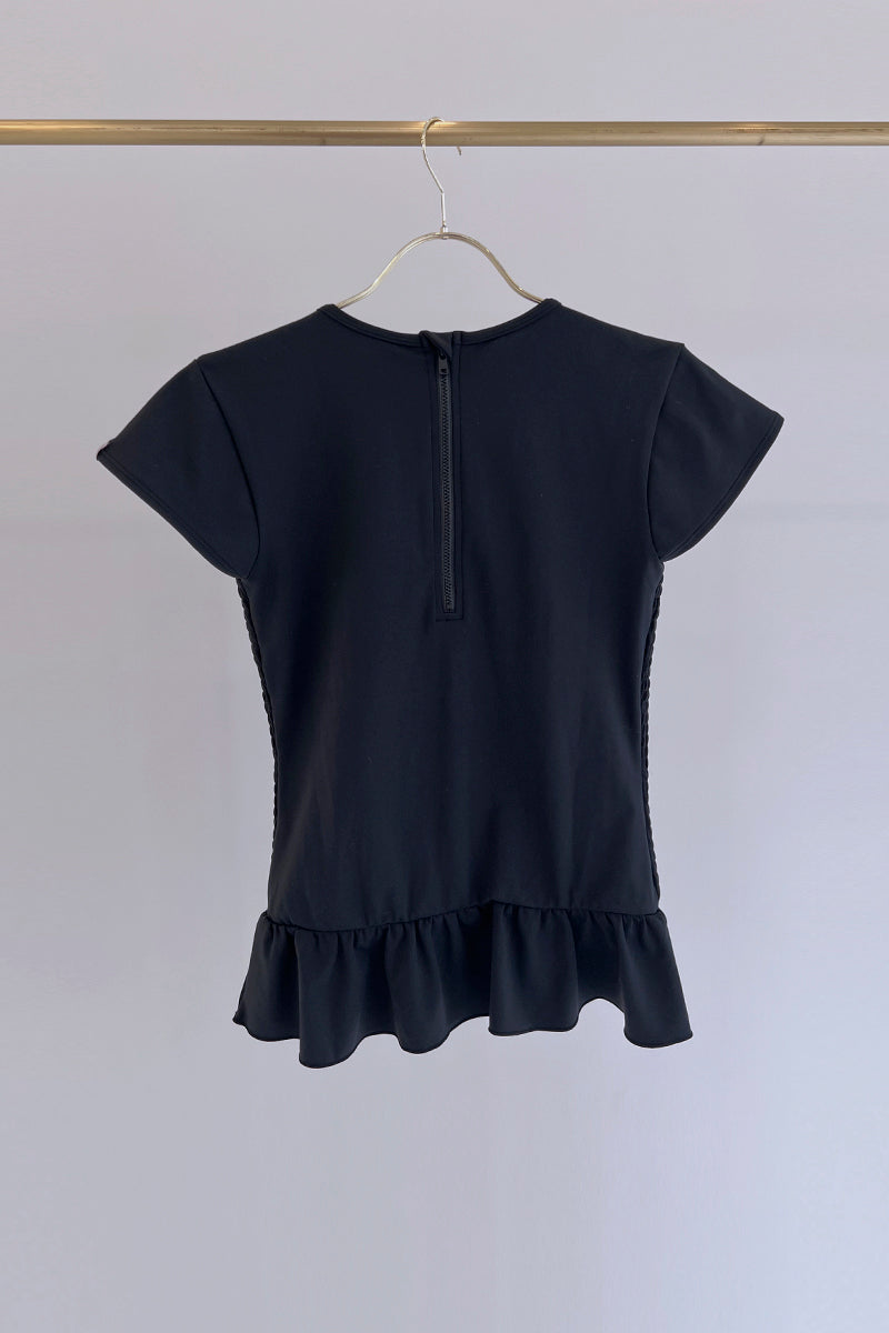 Prelude shirring tops cap / black