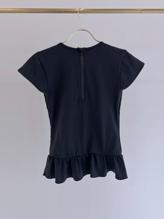 Prelude shirring tops cap / black