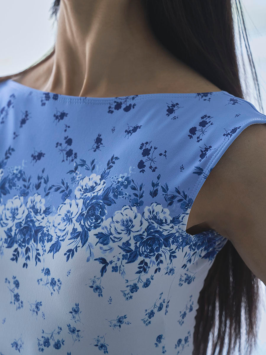 type K boat neck / cosmos blue mist