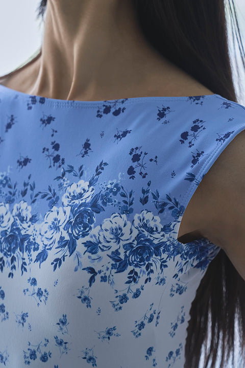 type K boat neck / cosmos blue mist