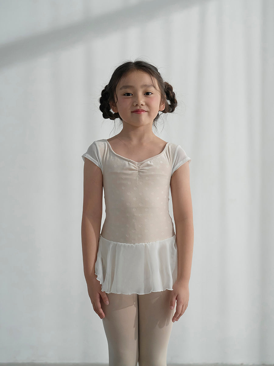 Retune.stina / butterfly cap / velour dot off-white / kids & girl