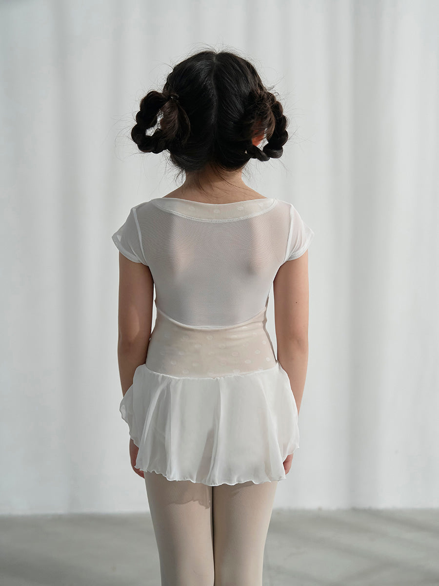 Retune.stina / butterfly cap / velours dot off white / kids & girl