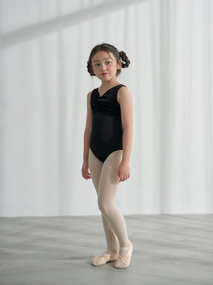 Retune.stina / Walts / velour dot black / kids & girl