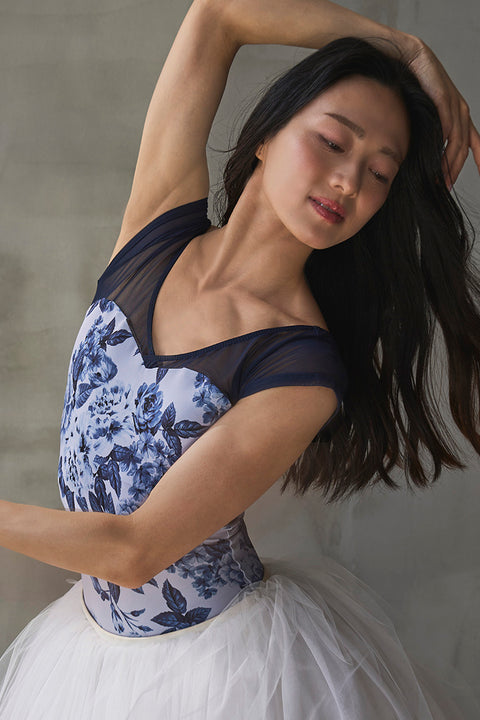 H-type half sleeve / Orbit blue gray