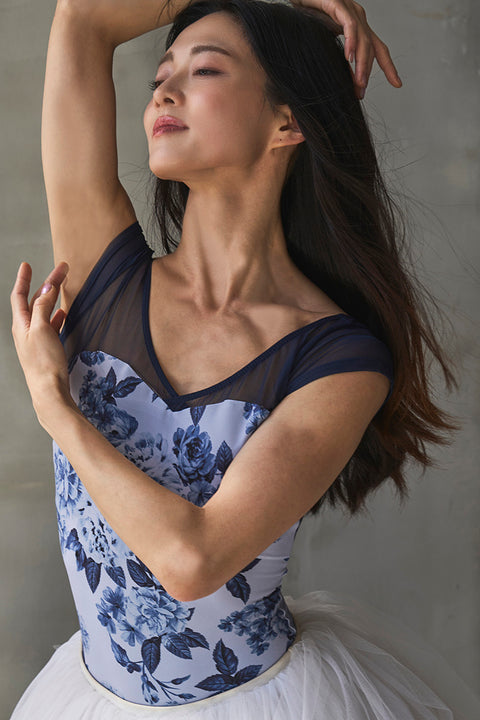 H-type half sleeve / Orbit blue gray